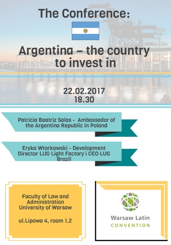 Konferencja Naukowa  „Argentina – the country to Invest in”.