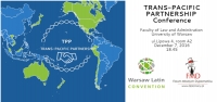 Konferencja naukowa - Trans-Pacific Partnership Conference - ZAPRASZAMY !!!